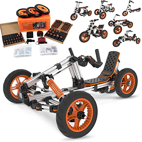 Electric Go Kart Constructibles Over 15 Electric Vehicles Battery Powered for Boys and Girls Kids Electric Ride on Cars Best Gifts for 5 to 18 Year