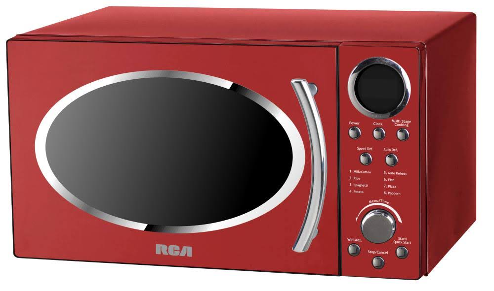 RCA RMW987-RED 0.9 Cu. ft. Retro Microwave, Red