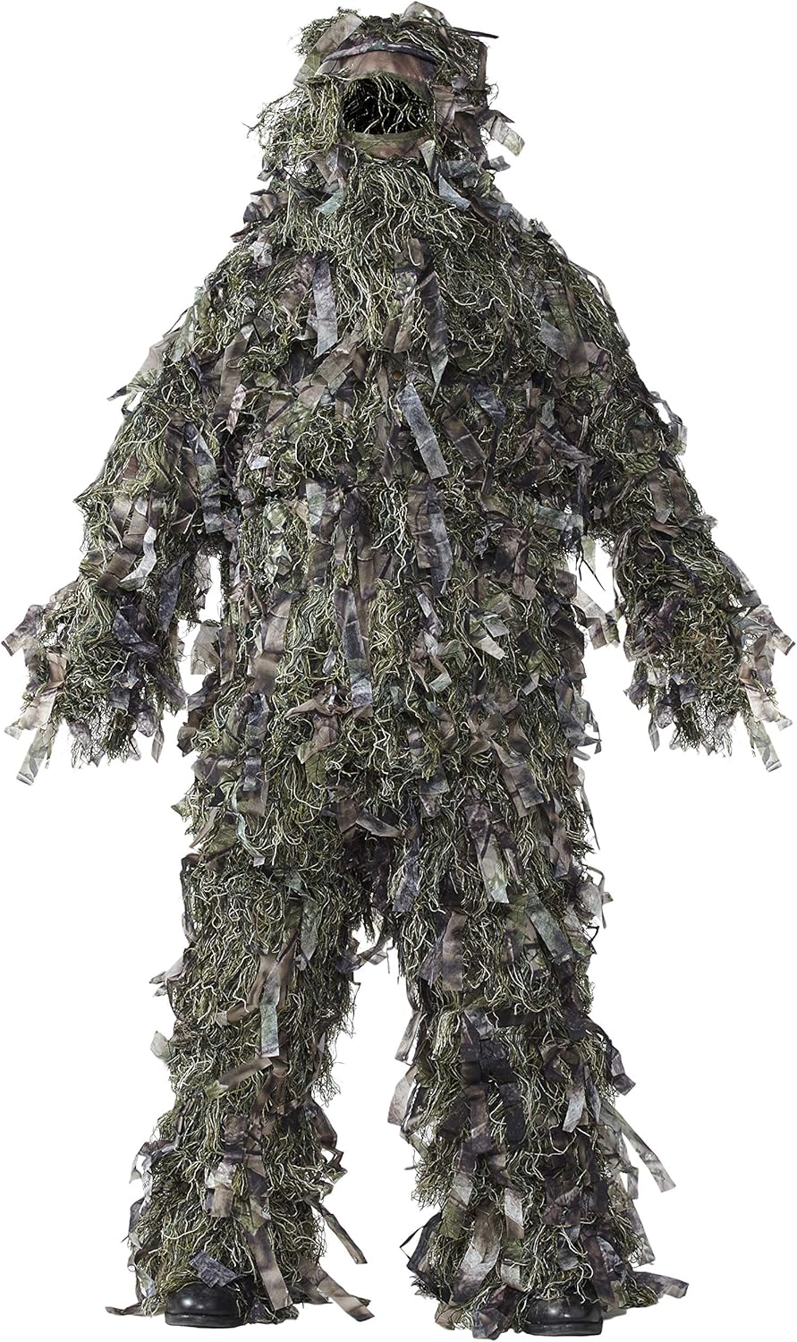 HOT SHOT Men's 3-Piece 3-D Ghillie Suit, Woodland Camo – Hunting Ghillie Suit