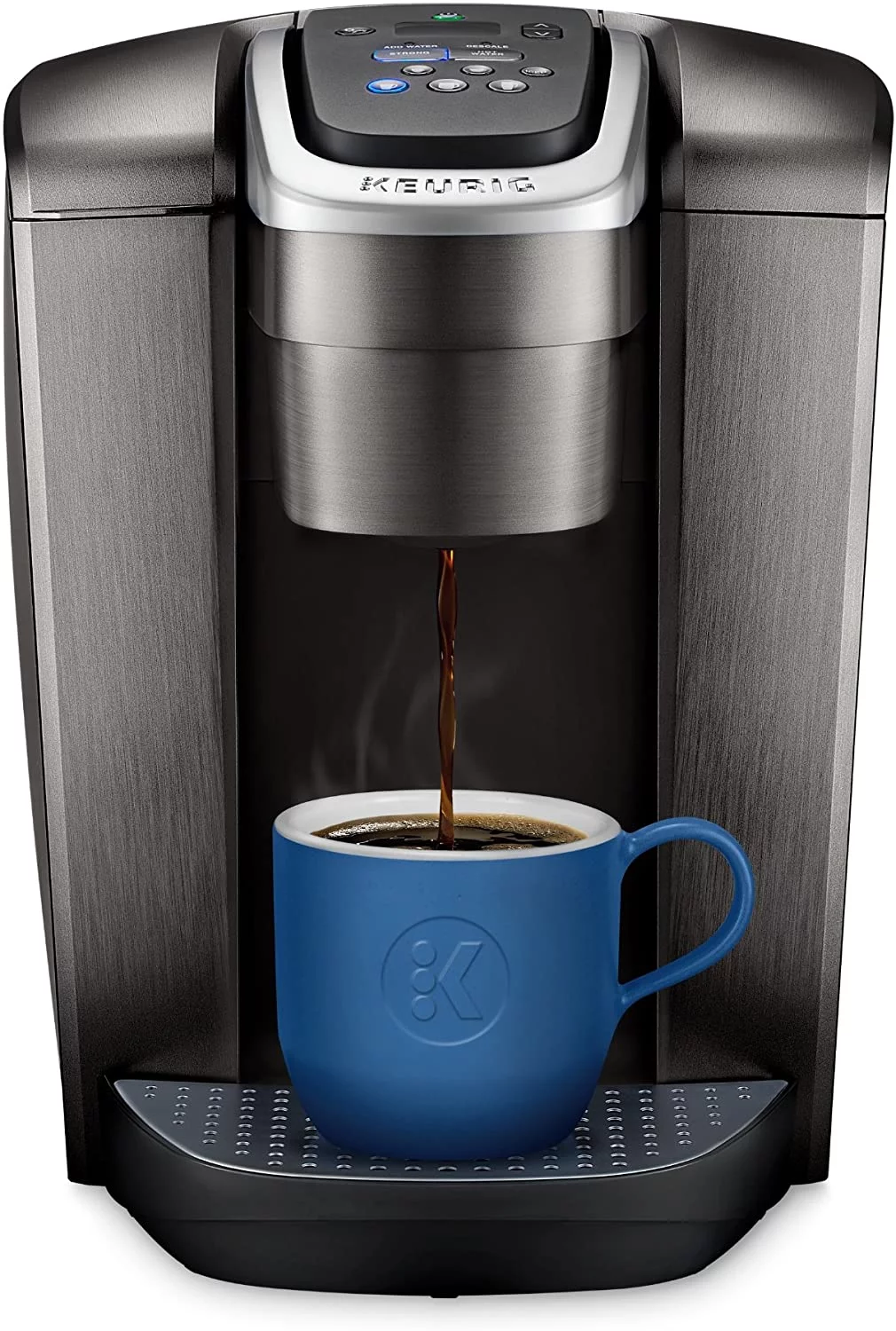 Keurig K-Elite Coffee Maker, Single Serve K-Cup Pod Coffee Brewer, With Iced Coffee Capability, Brushed Slate - Radiant Selections
