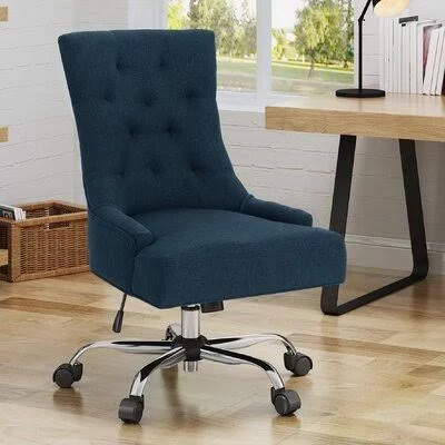 Anja Task Chair Andover Mills Upholstery Color: Navy Blue
