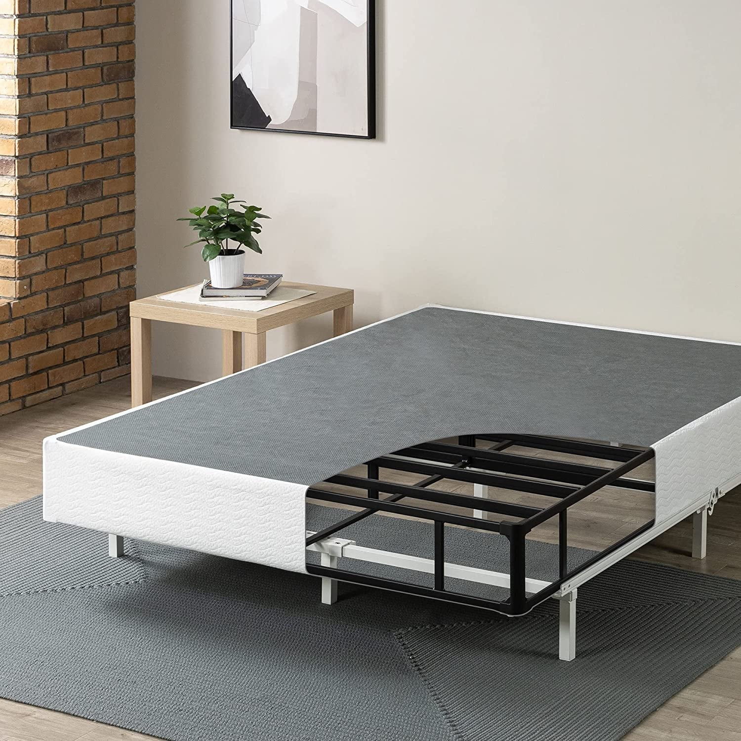 Zinus 9 Metal Smart BoxSpring® with Quick Assembly, Mattress Foundation, Queen