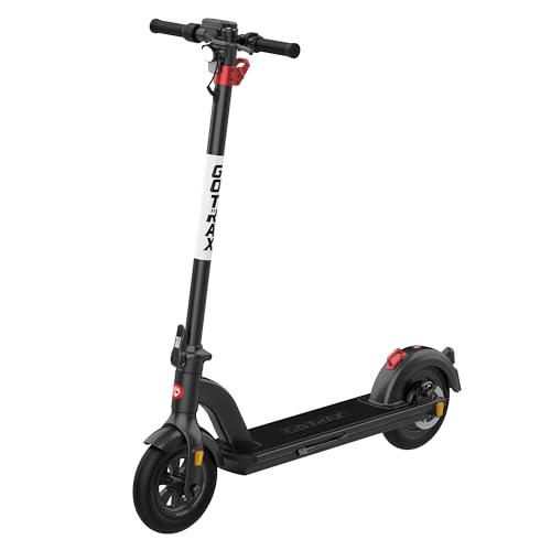 Gotrax G4 Electric Scooter, 10” Solid Tires, Max 25 Mile Range and 20Mph Power by 500W Motor, Double Anti-theft Lock, Bright Headlight and Taillight