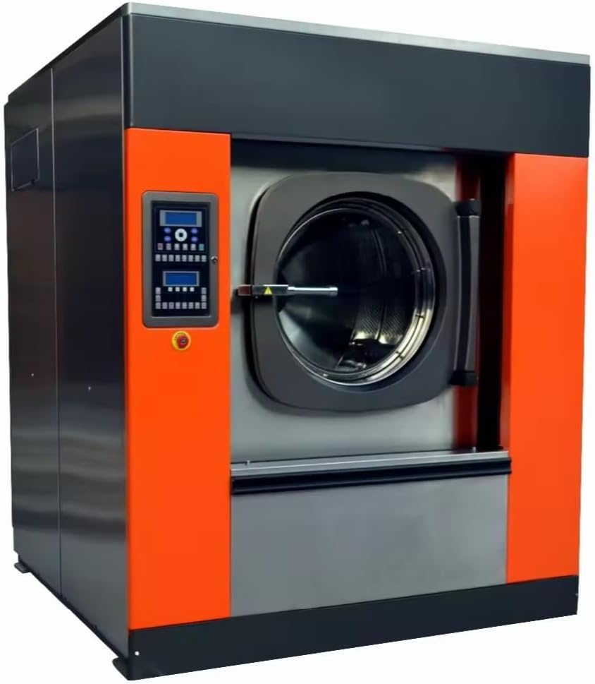 Large commercial drum washing machine and dryer single cloth washing equipment for laundry rooms in hotels and hotels