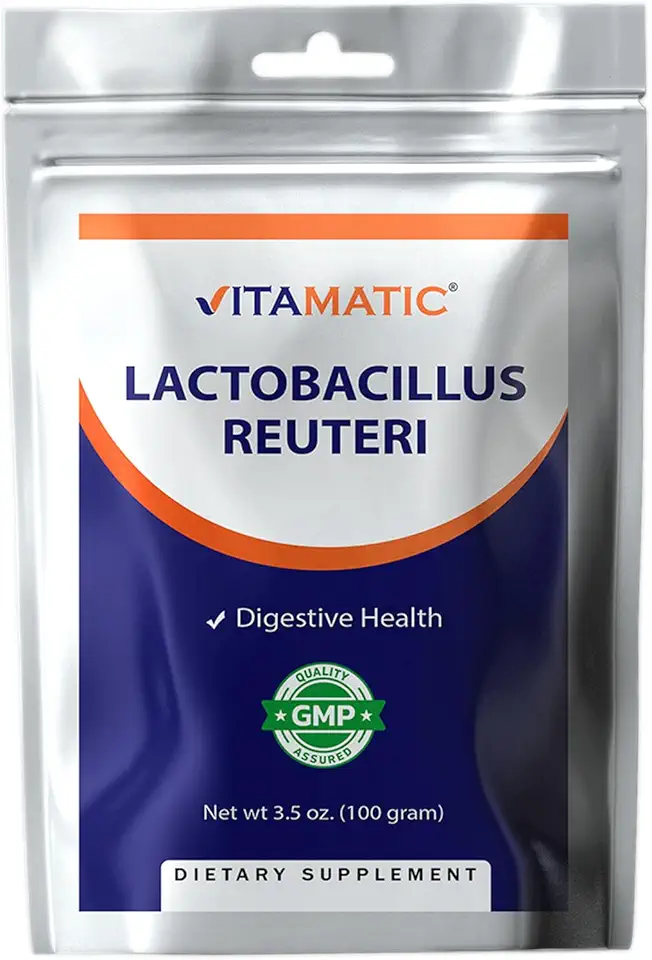 Vitamatic Lactobacillus Reuteri Probiotic Powder - Digestive Health Support - 100 Gram (3.5 OZ) - 100 Servings - Kansas Nuitrition - HNZSDS