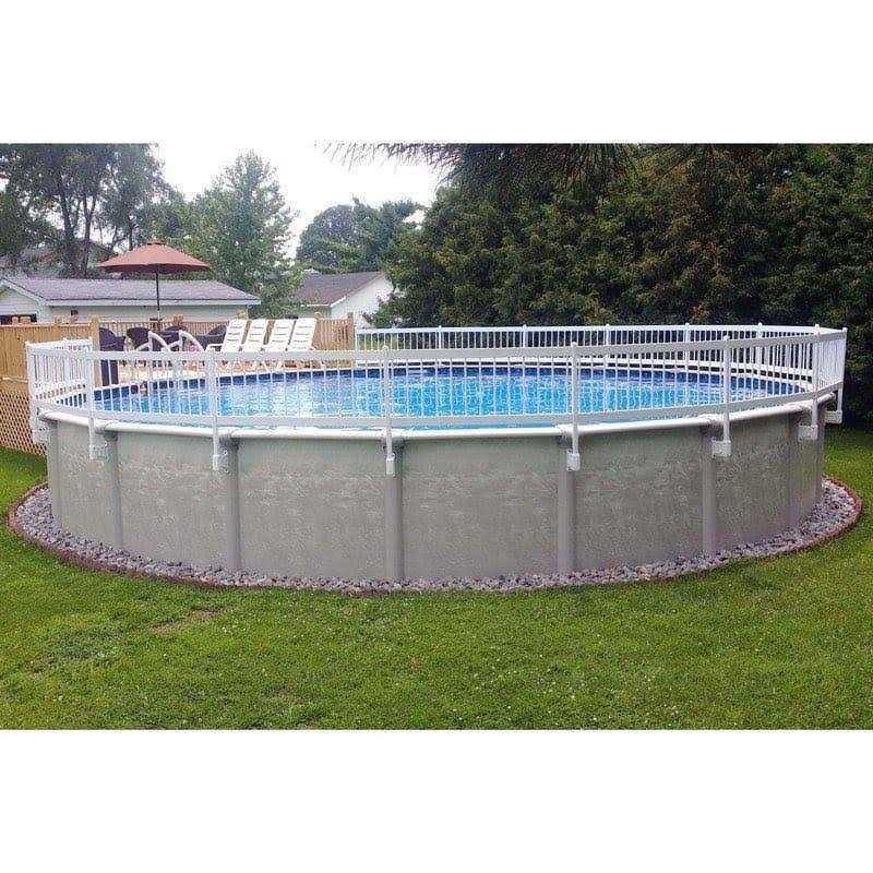 Vinyl Works 24 inch White Economy Resin Above-Ground Pool Fence Kit - Shop Hardware Tools Online Store