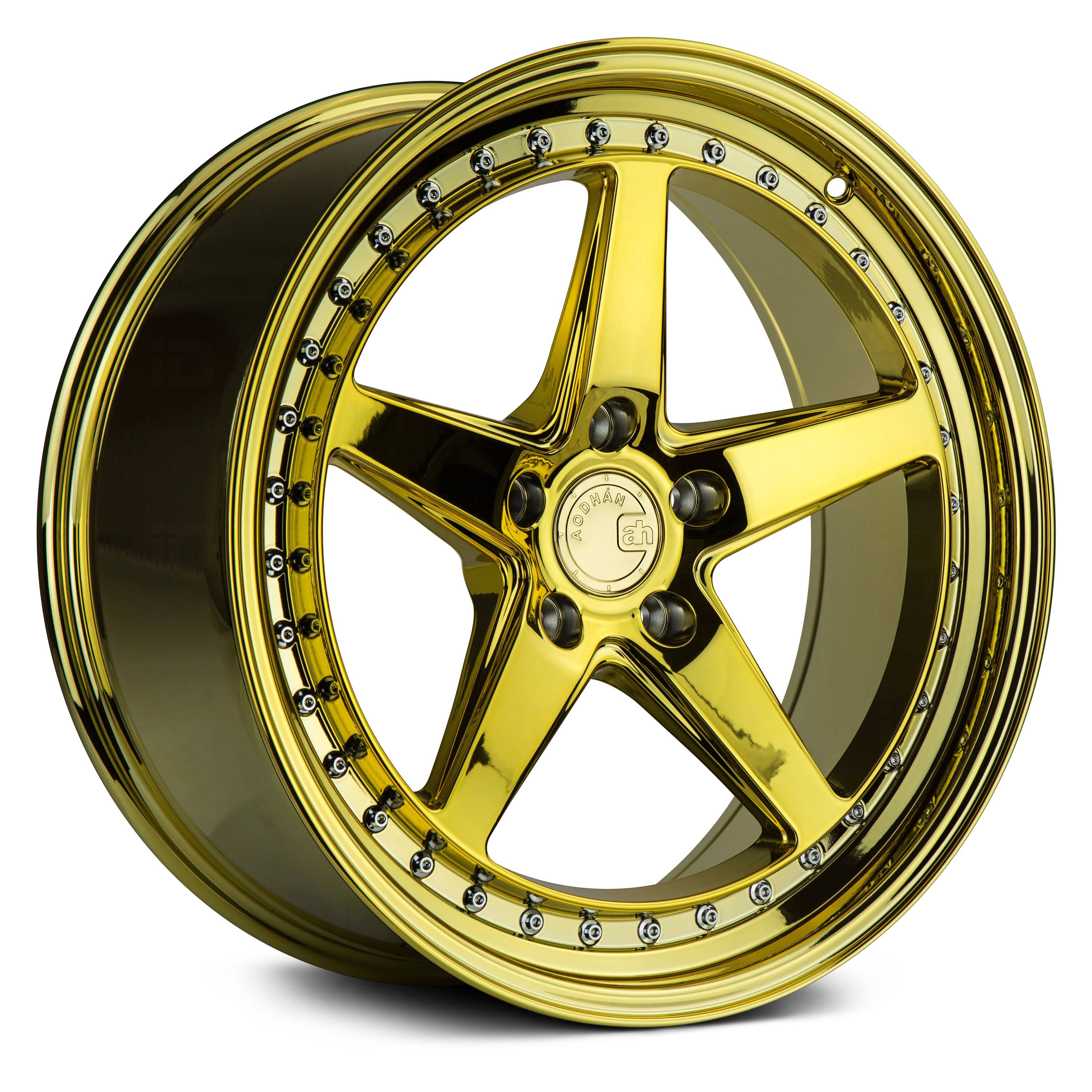 Aodhan - DS05 Gold Vacuum with Chrome Rivets (18x22 x 9.5