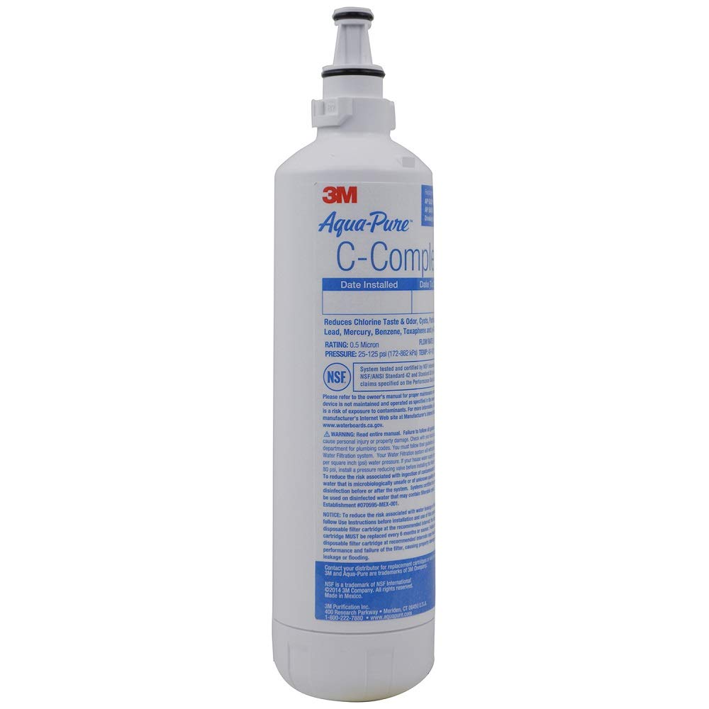 3M Aqua-Pure Under Sink Dedicated Faucet Replacement Water Filter Cartridge AP Easy C-Complete, for use with AP Easy Complete system