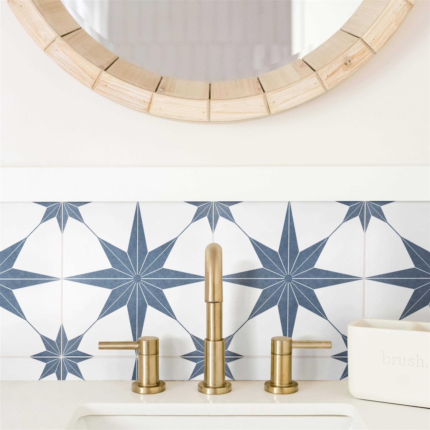 SomerTile 9.75x9.75-inch Cilento Azul Porcelain Floor and Wall Tile - Shop Hardware Tools Online Store