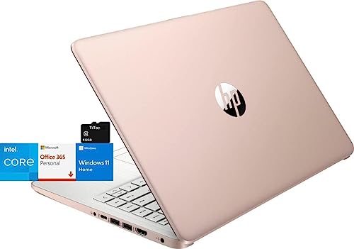 HP Stream 14 Laptop, Intel Celeron Core, 4 GB RAM, 64 GB Storage, 14” HD Anti-Glare Display, Windows 11, Long Battery Life, Thin & Portable