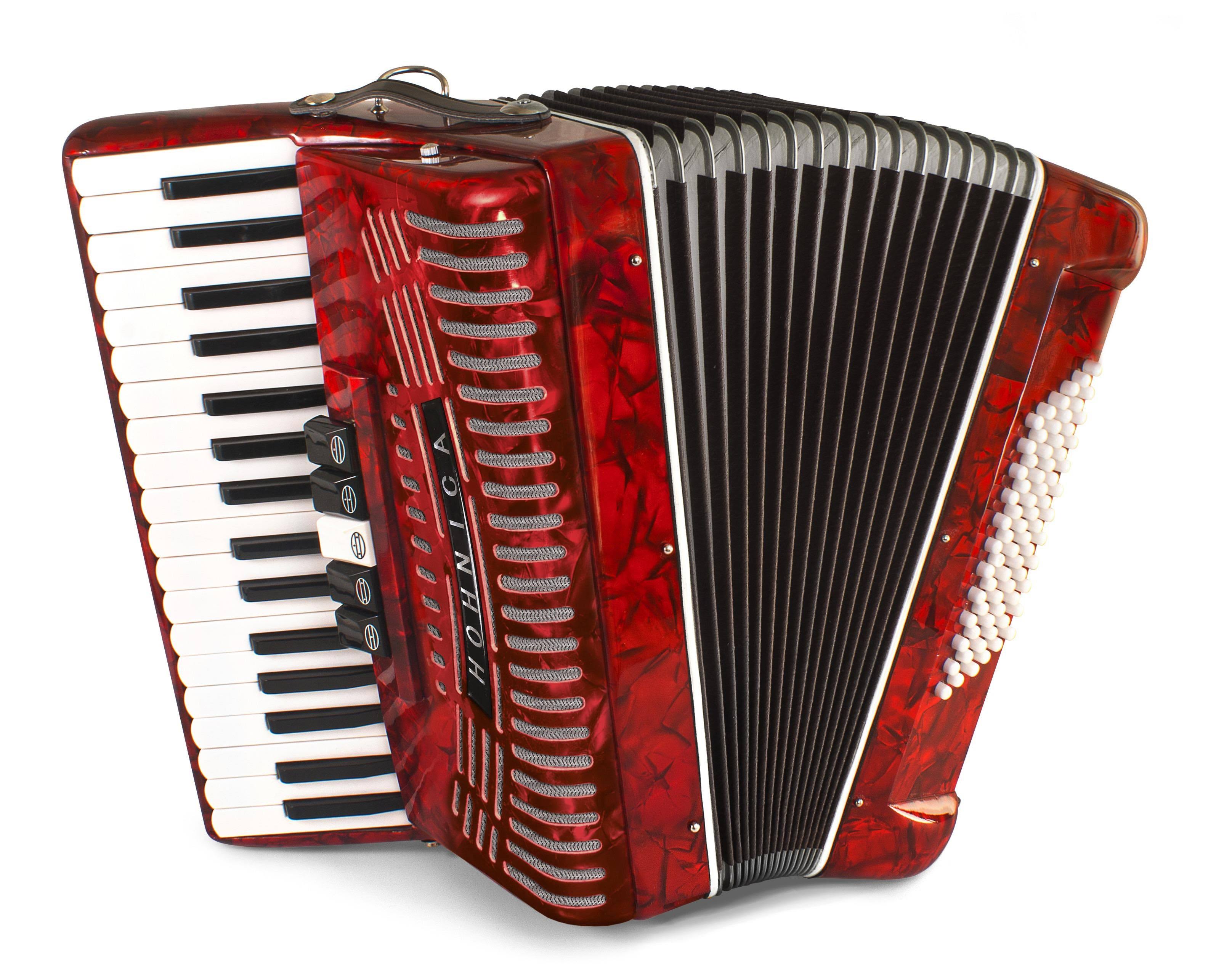 Hohner 1305 72-Bass Piano Accordion - Megean