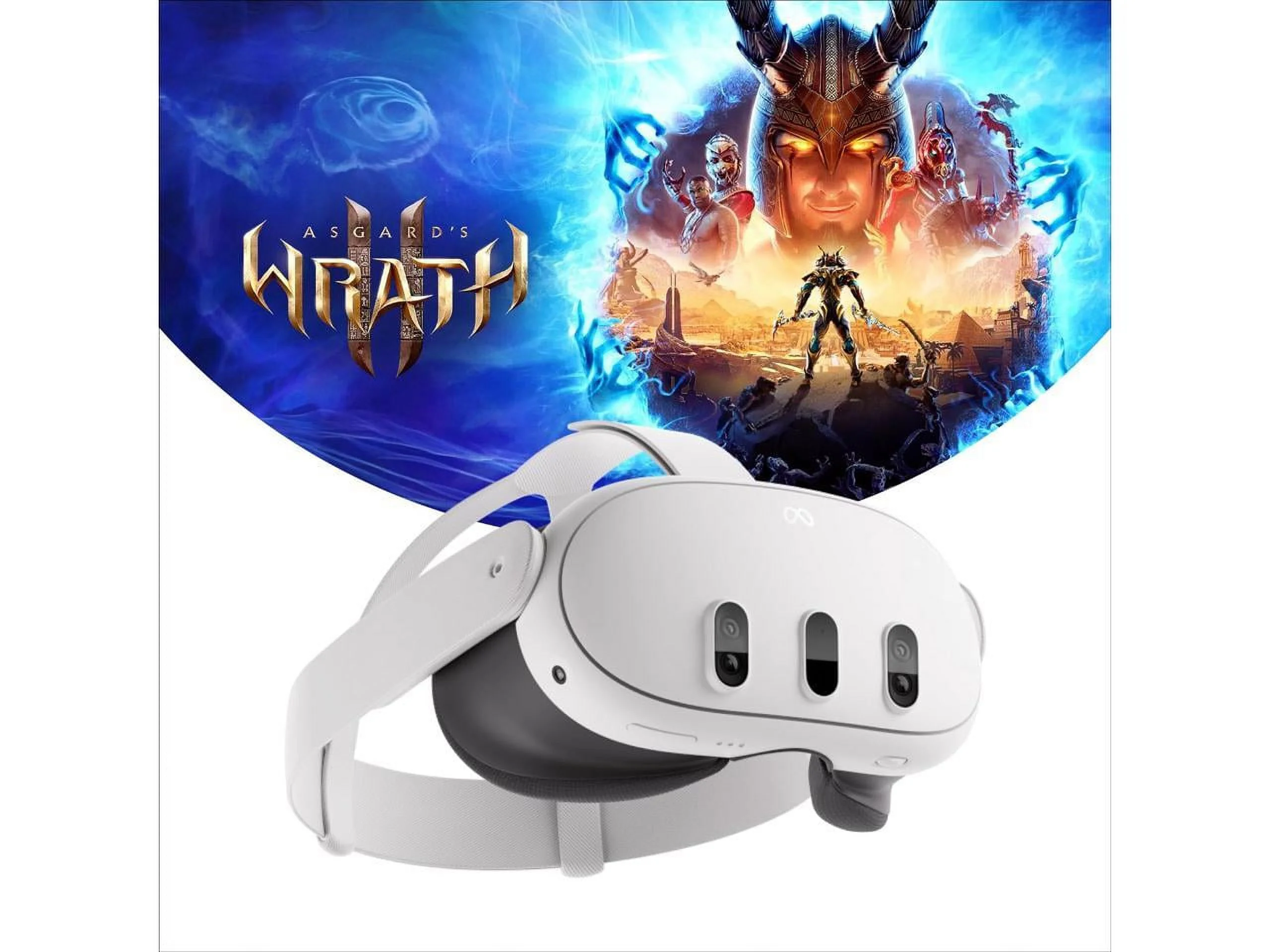128GB Meta Quest 3 - Asgard's Wrath 2 Bundle - Breakthrough Mixed Reality & Powerful Performance
