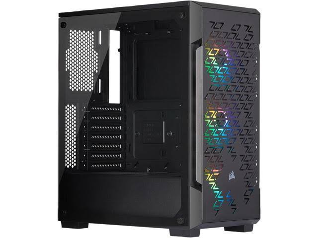 CORSAIR - iCUE 220T RGB Airflow ATX Mid-Tower Smart Case - Black