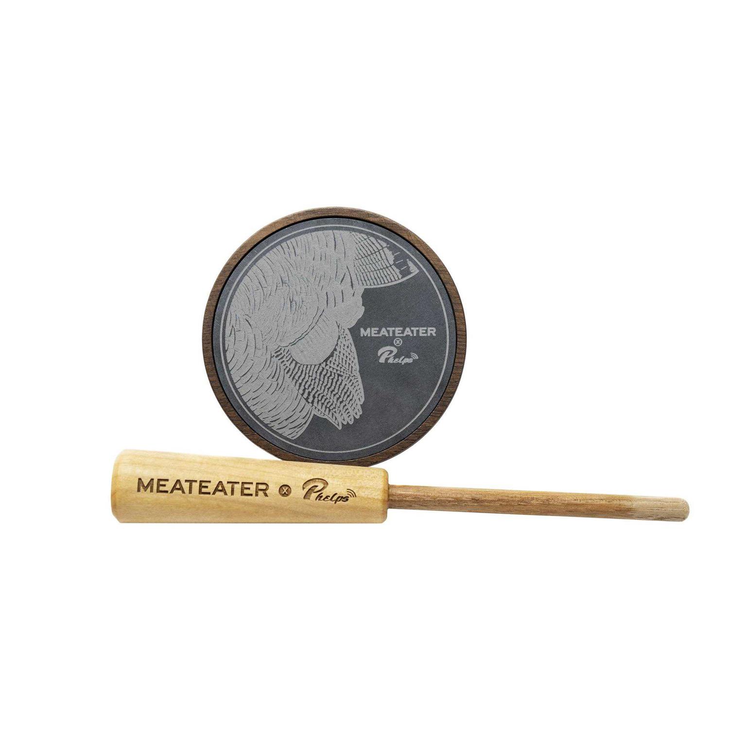 MeatEater X Phelps Slate Over Glass Turkey Pot Call - Sports Supplies Online Store