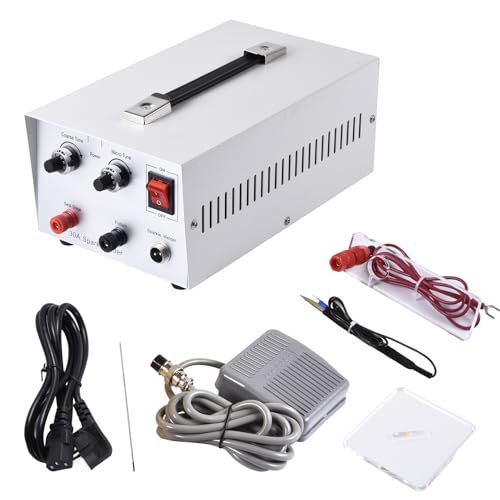 Jewelry Spots Welder for 0.1MM-0.8 MM- 110V Portable Spots Welding Machine Adjustable Welding Power| Jewelry Welder Spots Welder Pulse Argons Arc