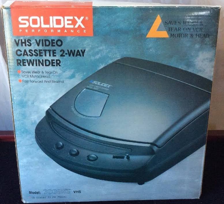Solidex VHS Video Cassette 2-Way Rewinder