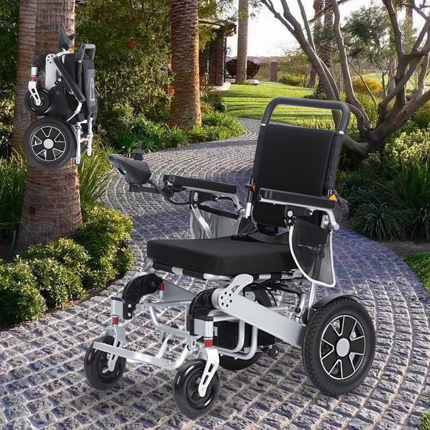 Electric Wheelchair for Adults,55lbs Lightweight Folding Power Wheelchair