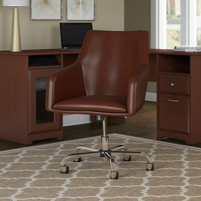 Hillsdale Task Chair Latitude Run Upholstery Color: Harvest Cherry