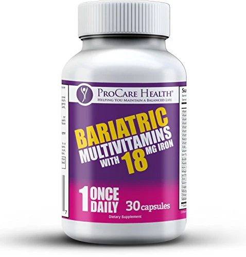 ProCare Health | Once Daily Bariatric Multivitamin - Capsule - 18mg Iron - 30ct - Kansas Nuitrition - HNZSDS