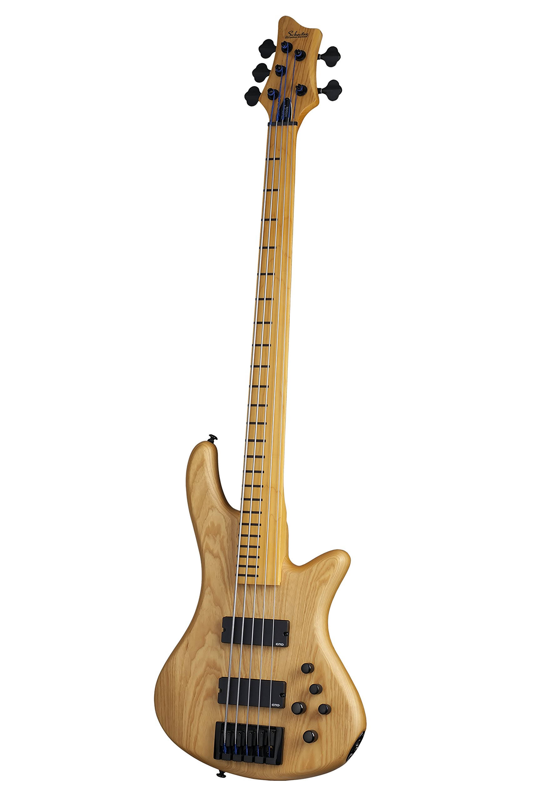 Schecter Session Stiletto 5 Fretless Electric Bass Aged Natural Satin