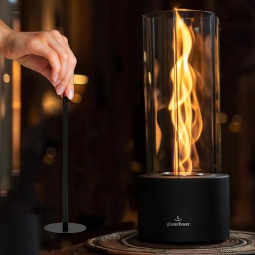 Tornado Tabletop Fire Pit |60-90 Mins Burn|, Tabletop Fireplace Indoor & Outdoor Gift for Birthday, Home Decor