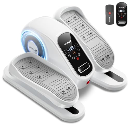 Under Desk Elliptical Machine, Ellipse Leg Exerciser for Seniors, Quiet & Portable Electric Seated Eclipse Exercise Training Machine with Remote