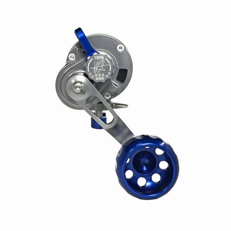 Seigler Reels Sg (Small Game) Lever Drag Left / Smoke/Blue