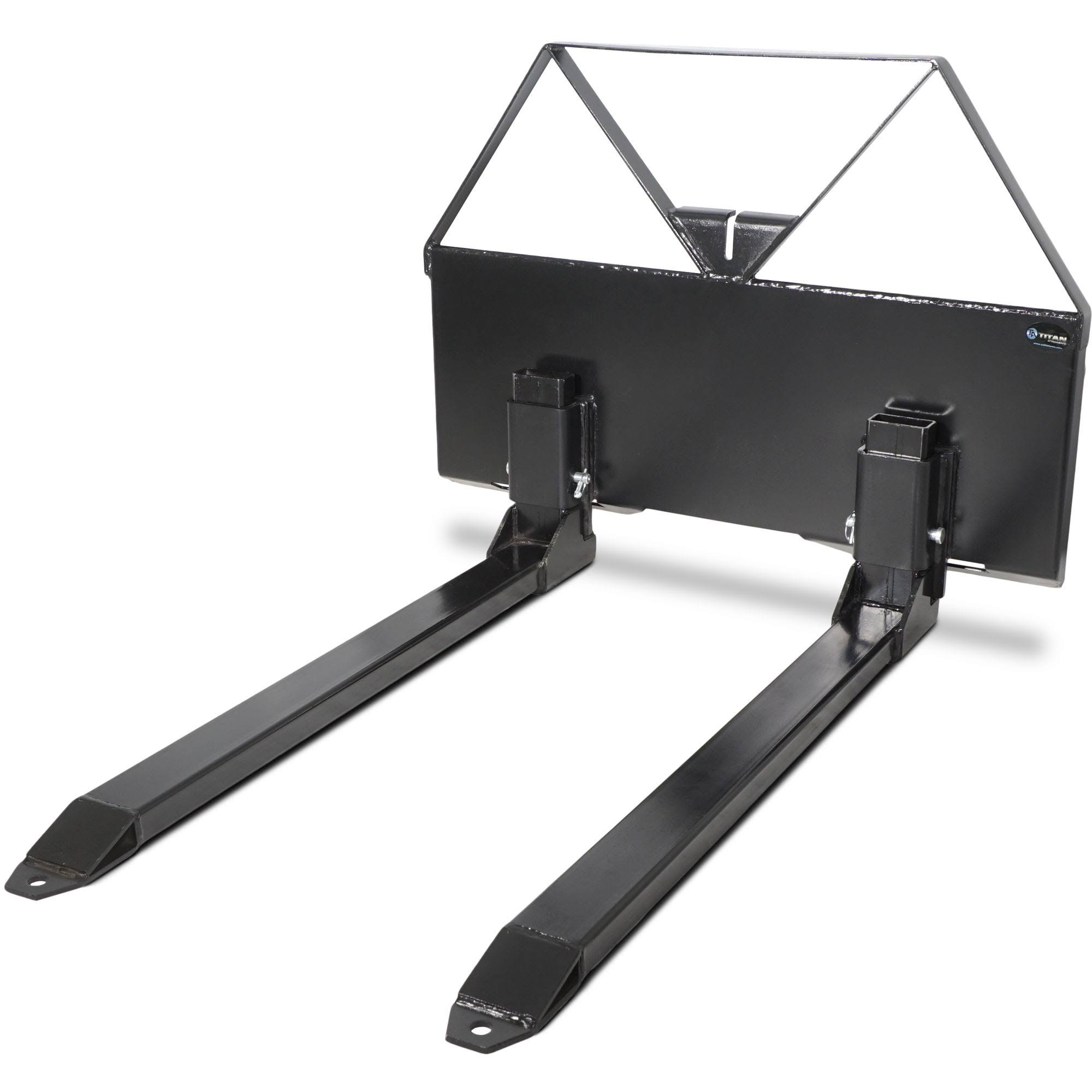 Titan 46 Pallet Fork Attachment Skid Steer Quick Tach Mount 2600 lb Capacity