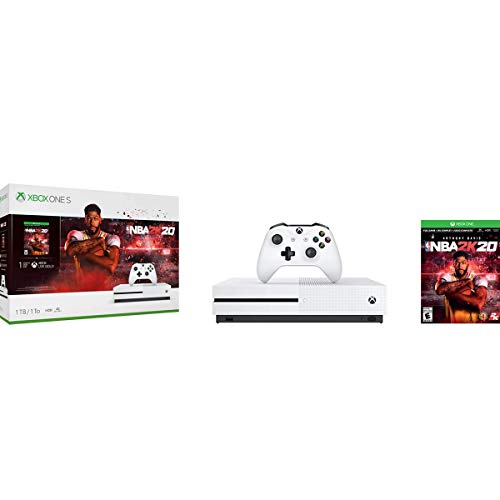 Xbox One S 1TB Console - NBA 2K20 Bundle [video game] (Renewed)