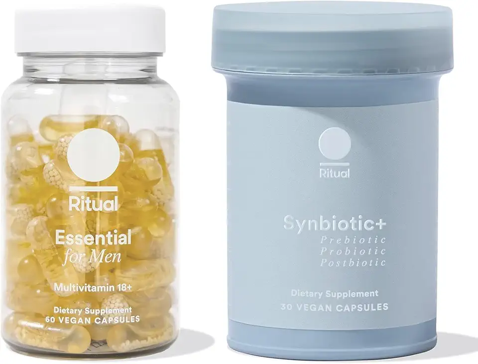 Ritual Synbiotic+ Probiotic Gut Health Support and Men's 18+ Multivitamin - Kansas Nuitrition - HNZSDS