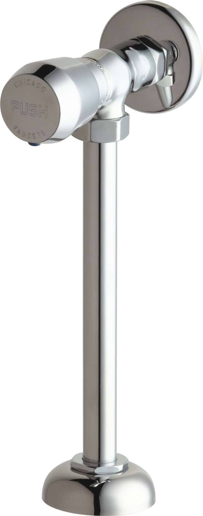 Chicago Faucets 732-665PSHCP Angle Urinal Valve with Riser