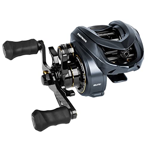 KastKing Kestrel Elite Baitcasting Fishing Reel, Magnesium Frame Finesse Baitcaster Lightest at only 4.4 Ounces, Easily Cast Lures Down to 1/32 oz