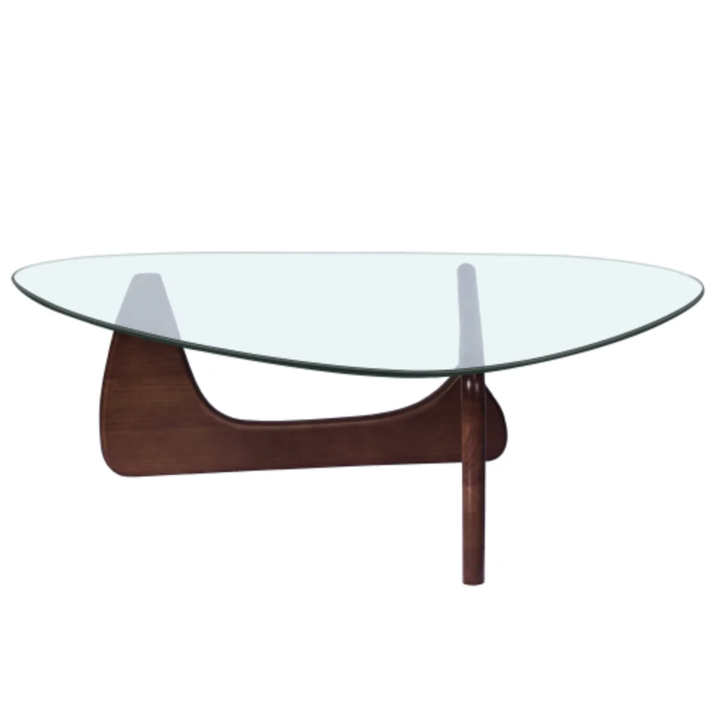 Home Modern Triangle coffee table Coffee + Solid Wood