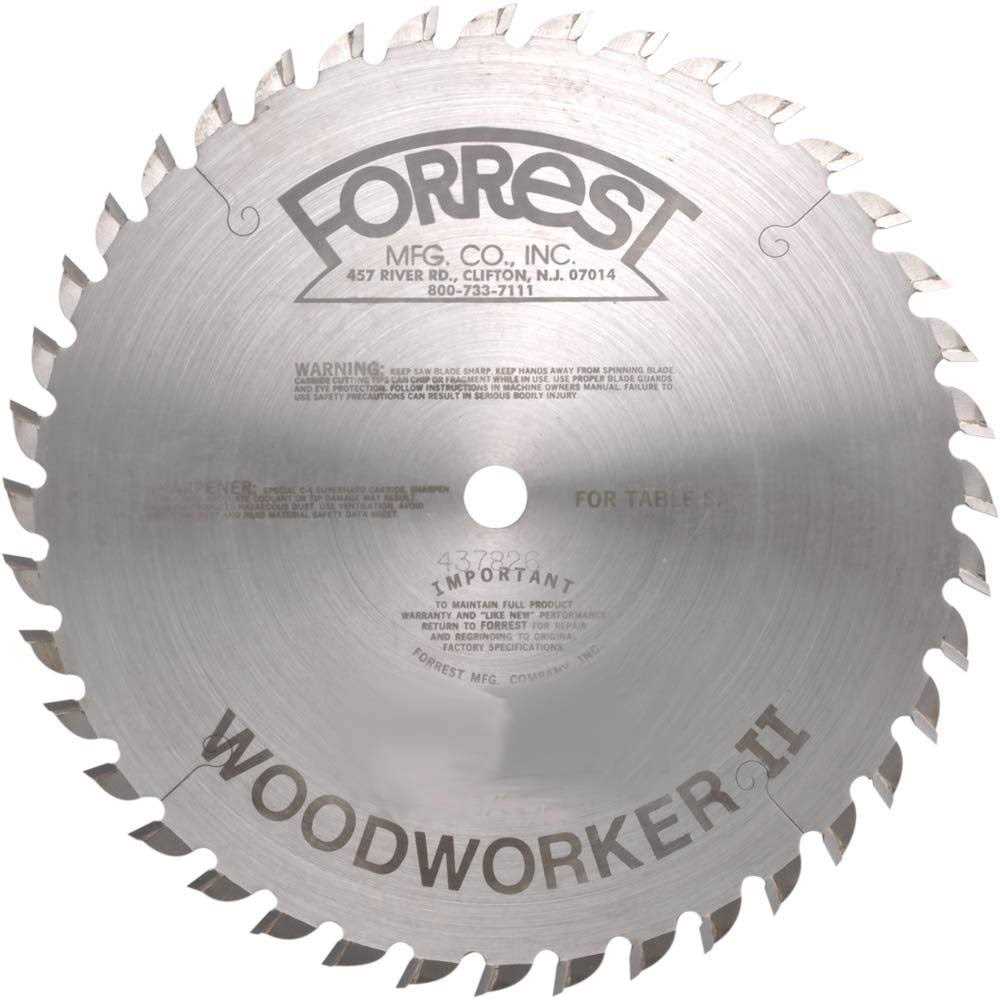 10 in x 40T ATB Forrest Woodworker II General Purpose Blade - Shop Hardware Tools Online Store