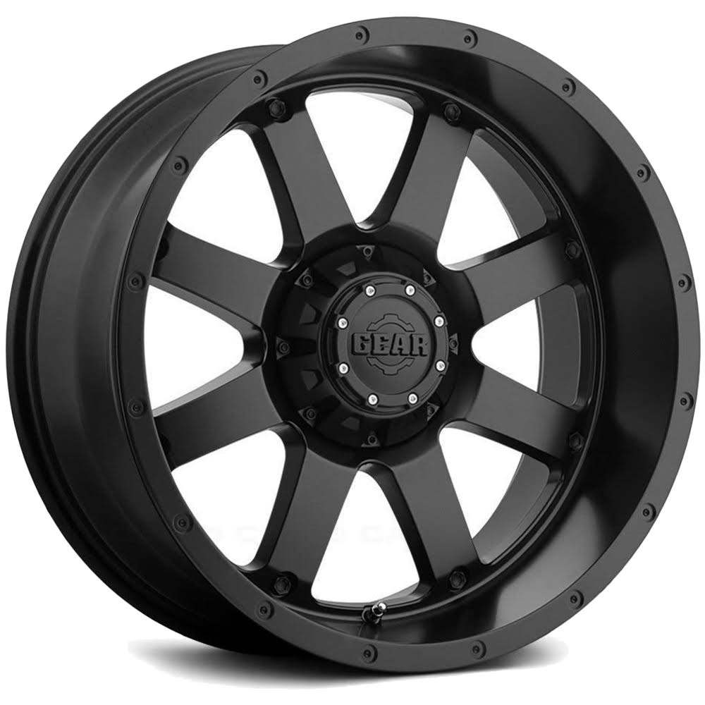 Gear Offroad 726B Big Block 17x9 5x127/5x139.7 -12et Satin Black Wheel