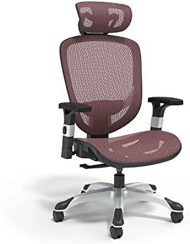 HJZBNONE Hyken Technical Task (Black  Sold as 1 Each) -Adjustable Breathable Mesh  Provides Lumbar  arm and Head Support  Perfect Desk Chair for The