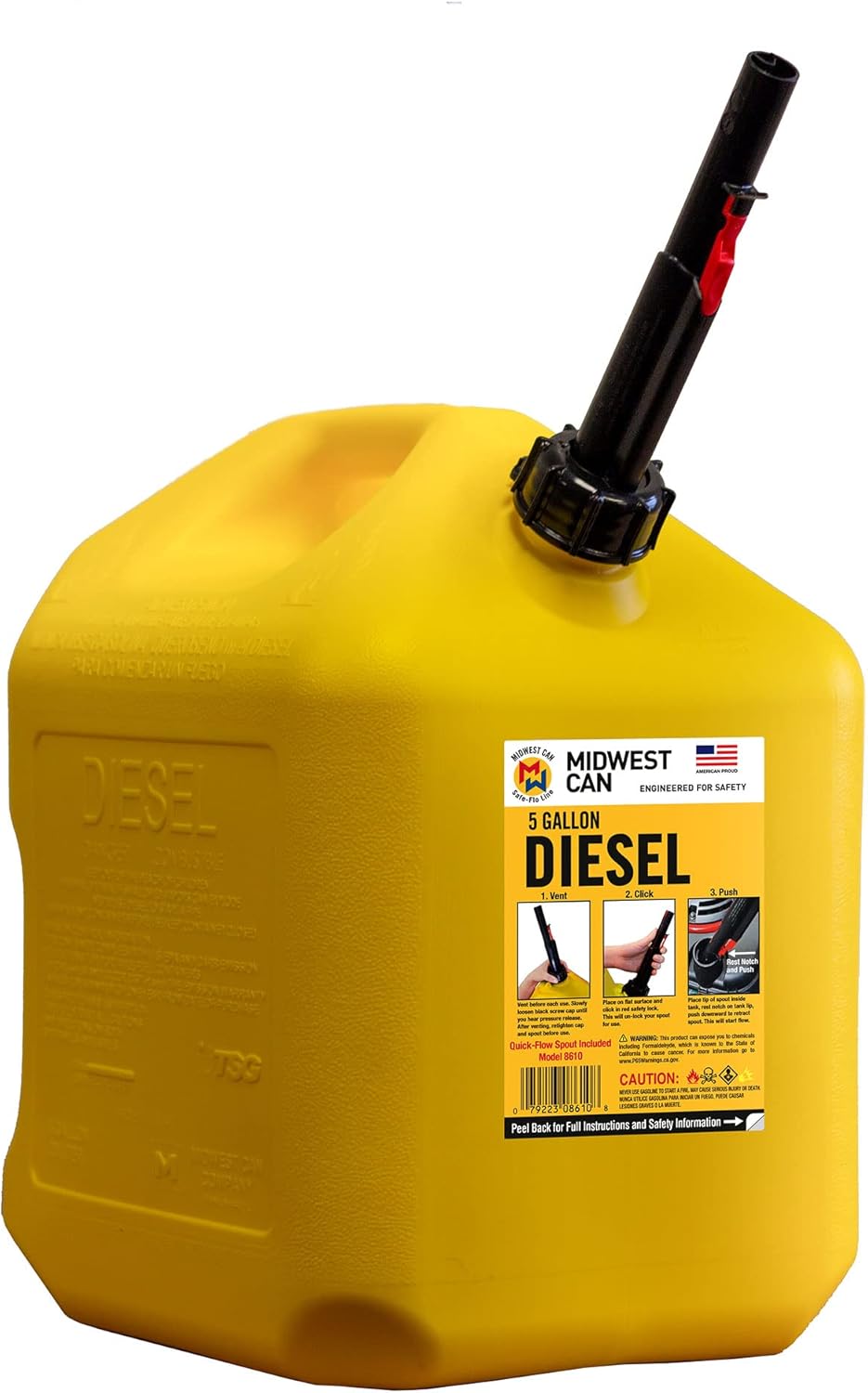 Midwest Can 8610 Diesel Can - 5 Gallon Capacity