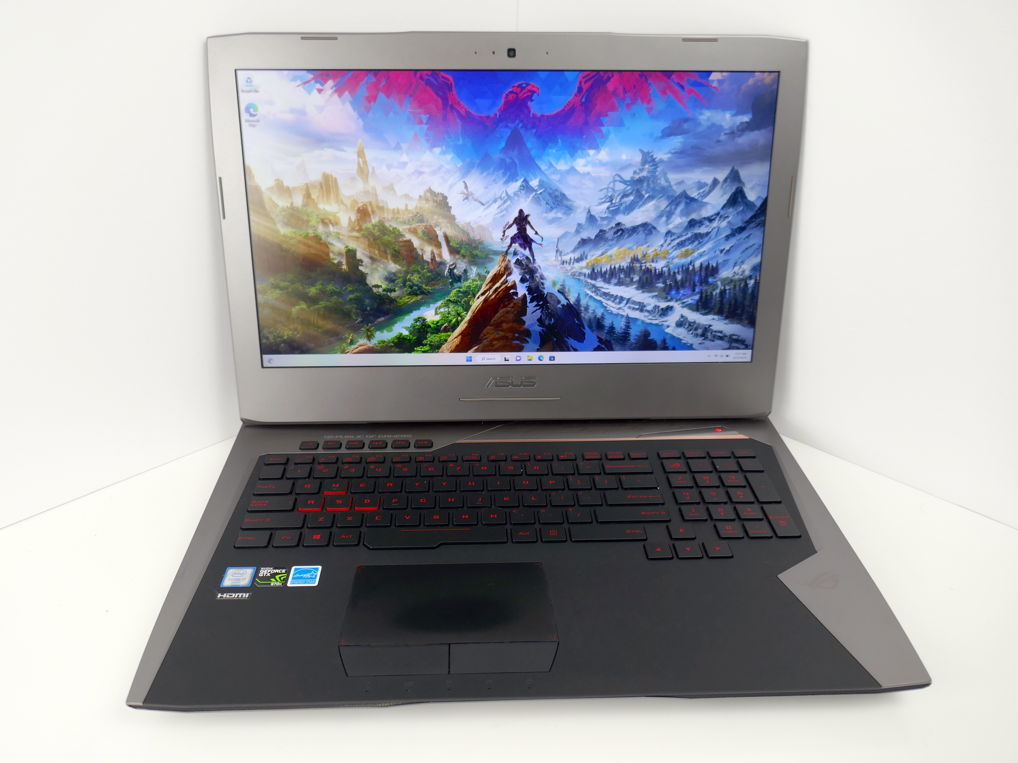 USED ASUS G752VT-RH71 Gaming Laptop Intel core i7 6700HQ (2.60 GHz) 16GB GB Memory 512GB SSD NVIDIA GeForce GTX 970M 3GB GDDR5 Windows 10 Home 64-Bit