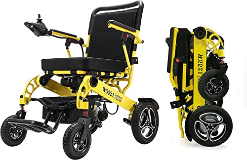 Intelligent Folding Electric Wheelchair for Adults, Lightweight Foldable Powered Wheelchair, Power Wheelchair, Portable Folding Carry Wheelchairs