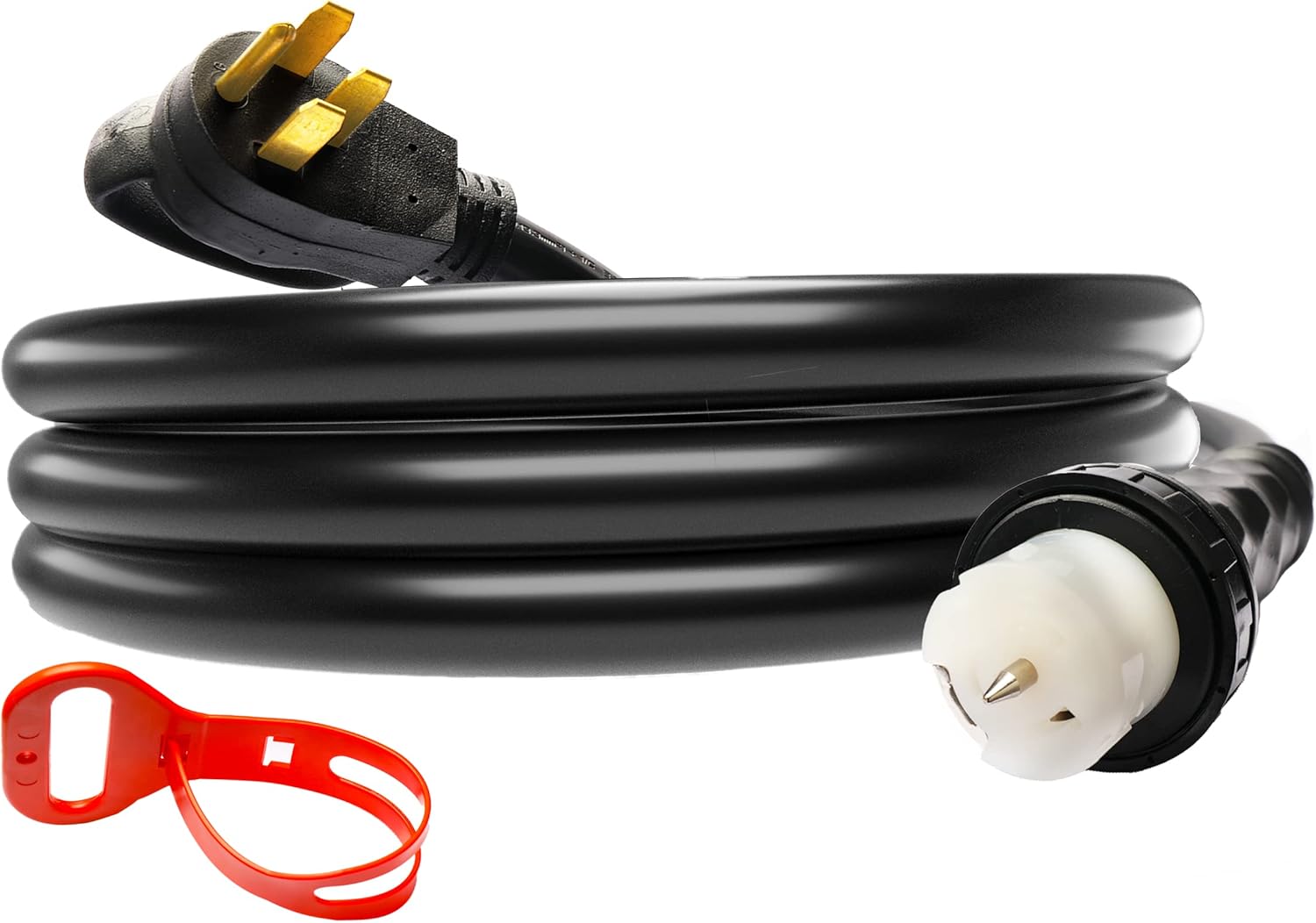 MULMART 50 amp Generator Cord,10FT, Generator Cords 50 amp, STW 6/3 + 8/1, 125V/250V, 12500W, Generator Extension Cord, NEMA 14-50P & NEMA SS2-50R