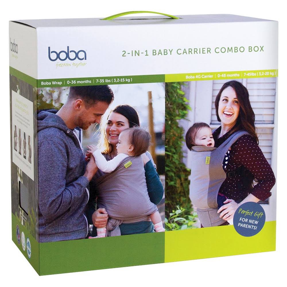 Boba 2-in-1 Baby Carrier Combo Box, Grey