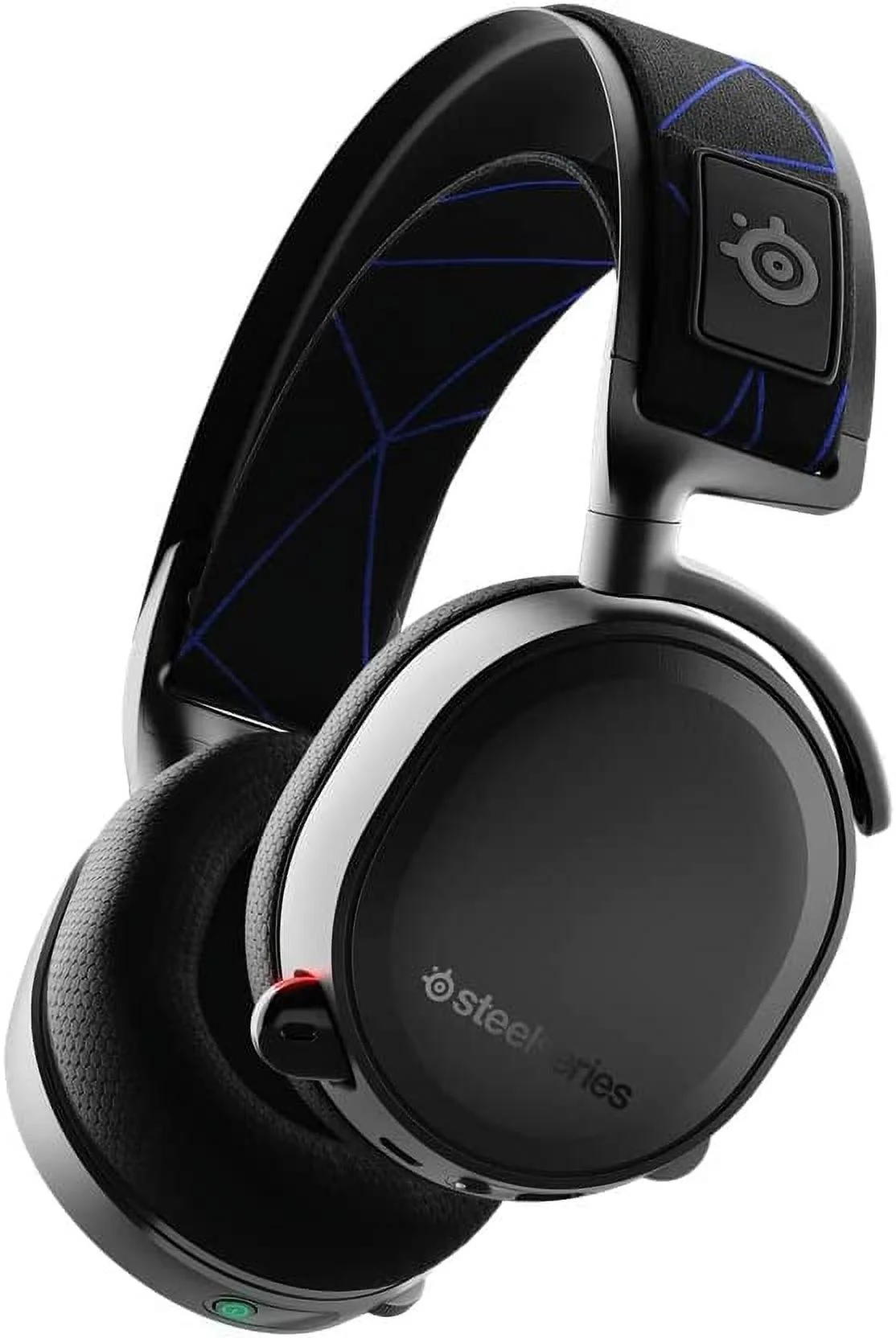 SteelSeries Arctis 7P - Headset - full size - 2.4 GHz - wireless - USB-C - black - for Google Stadia; Nintendo Switch; Sony PlayStation 4