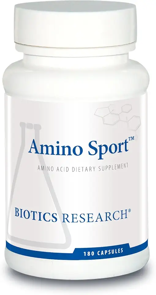 Biotics Research Amino Sport Broad Spectrum Amino Acids, Essential Amino Acids, BCAAs, Sports Recovery, Support Lean Muscle Mass 180 Caps