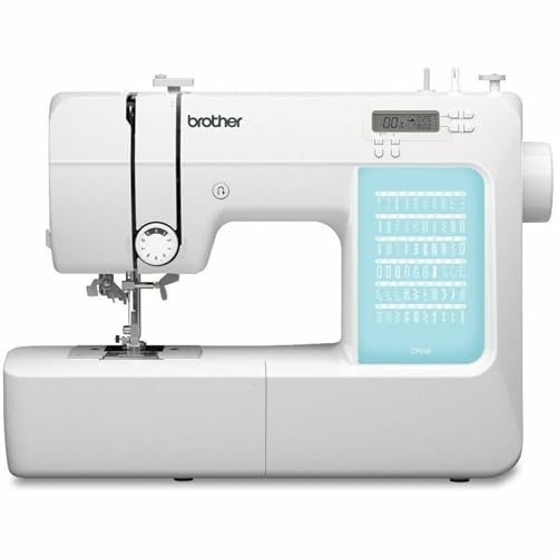 Brother CP60X Computerized Sewing Machine, 60 Built-in Stitches, LCD Display, 7 Included Feet, White