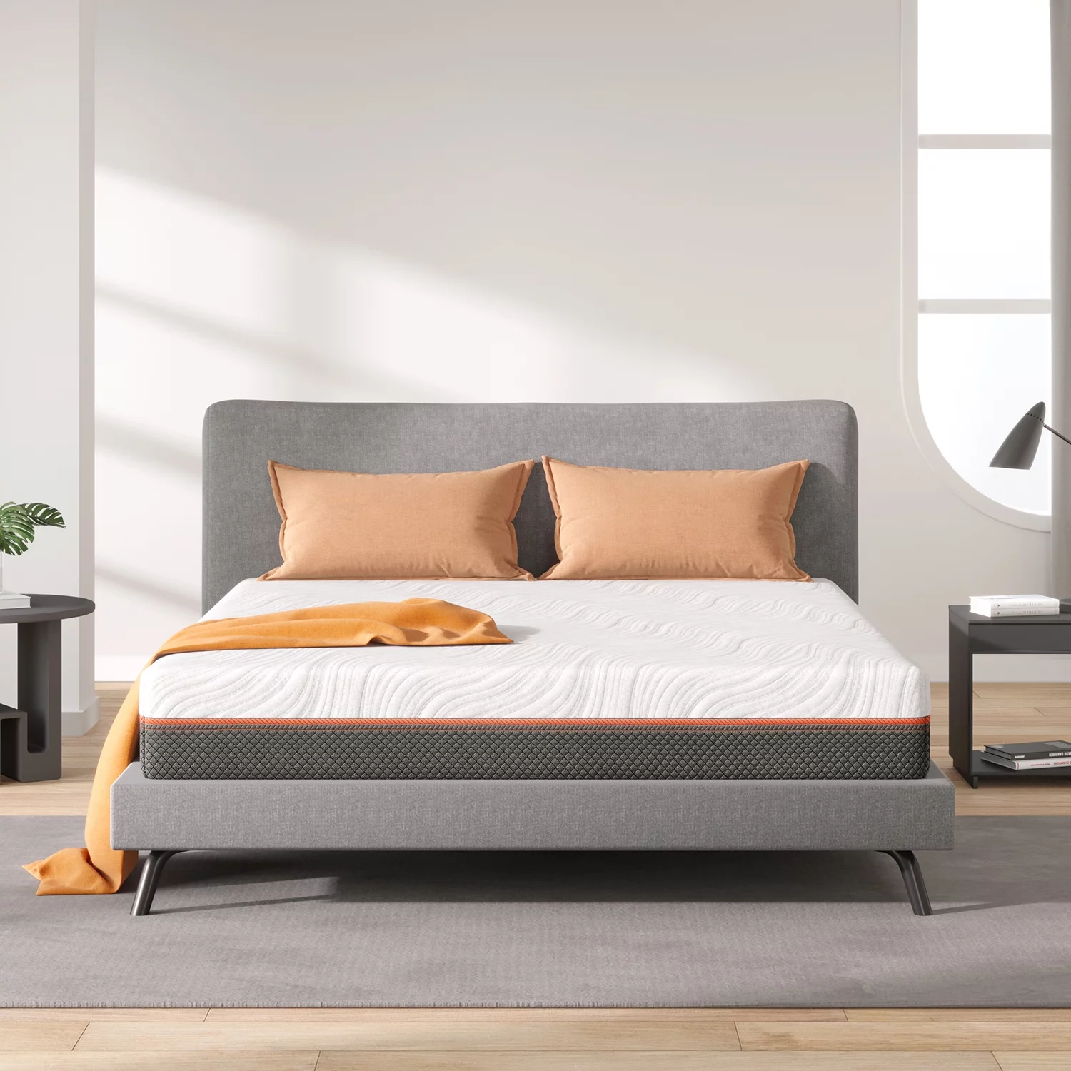 Sweetnight 10" Hybrid of Gel Memory Foam Mattress, Pocket Spring Mattresses in a Box, Queen
