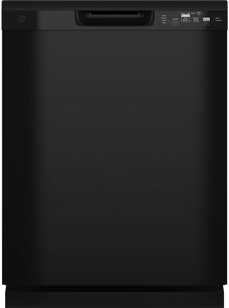 24 in. Built-In Tall Tub Front Control Black Dishwasher with Sanitize, Dry Boost, 55 dBA