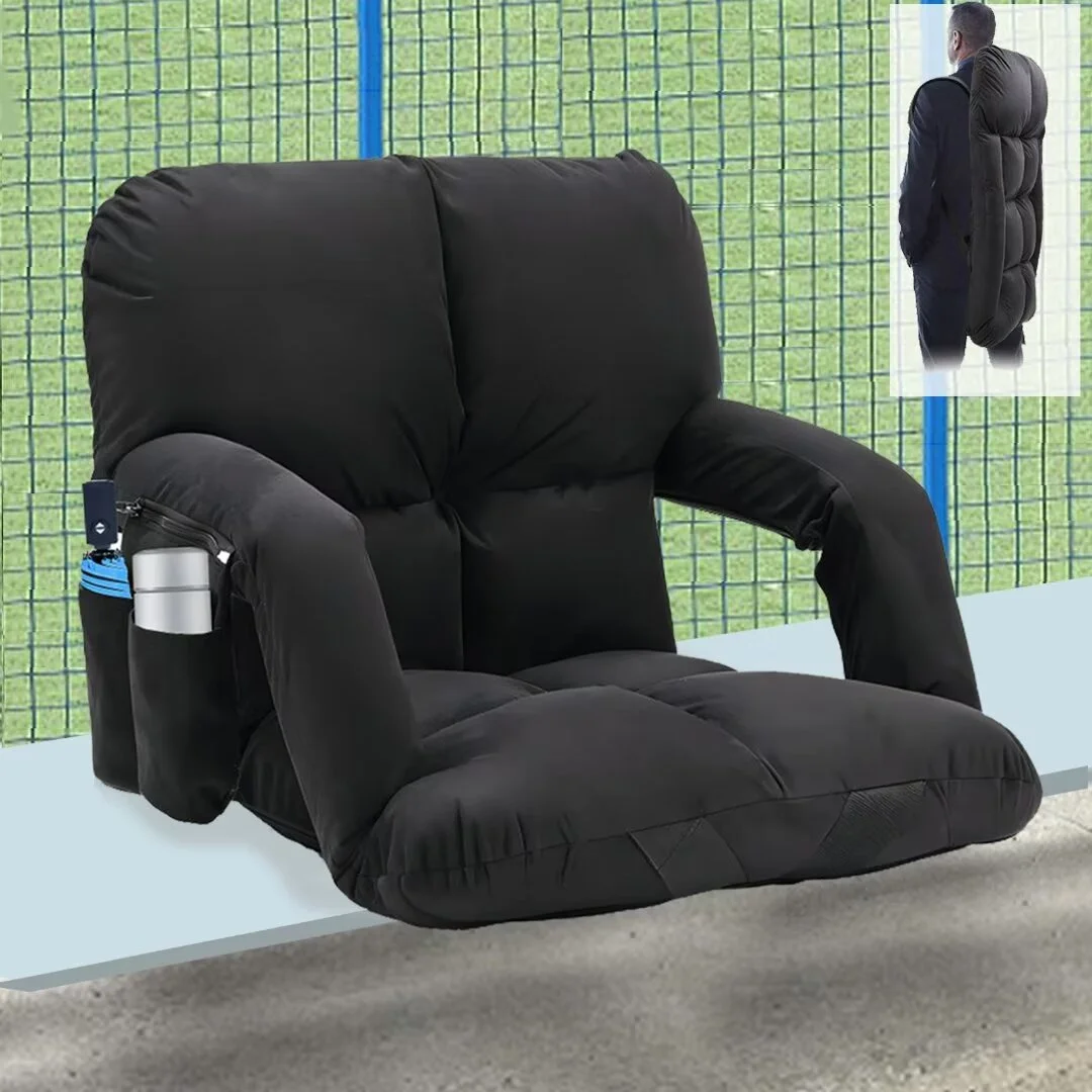 Docred Heated Stadium Seats for Bleachers with Back Support, Benches Portable Reclining Stadium Seats