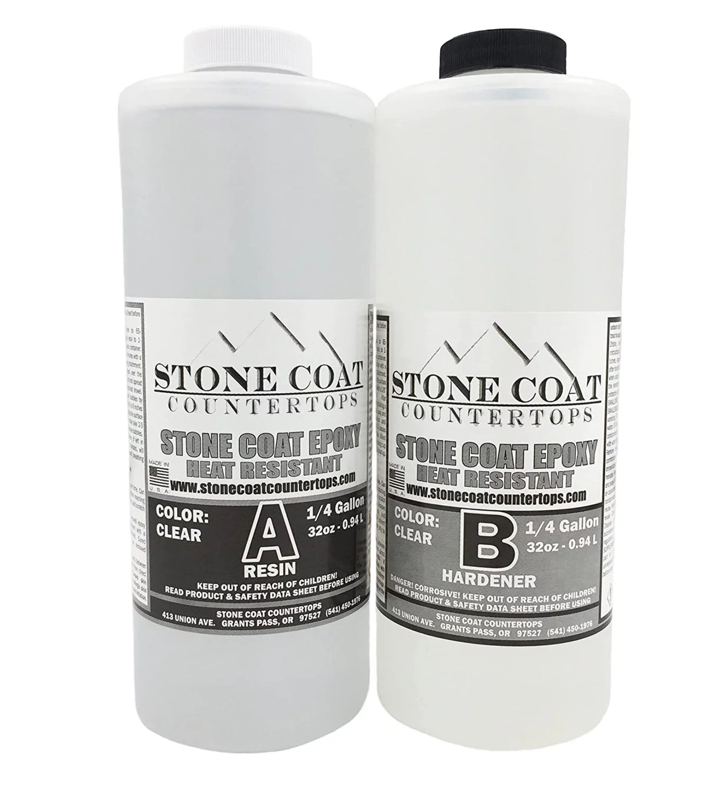 Stone Coat Countertops (1/2 Gallon) Epoxy Resin Kit for DIY Projects, Kitchens, Bathrooms, Counters, Tables, Wood Slabs