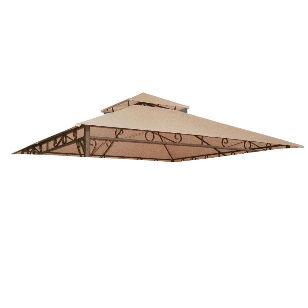 10'x10' Summer Veranda Gazebo Replacement Canopy - 1 - 5.52 - Enhance your outdoor shelter with a durable UV-blocking canopy!
