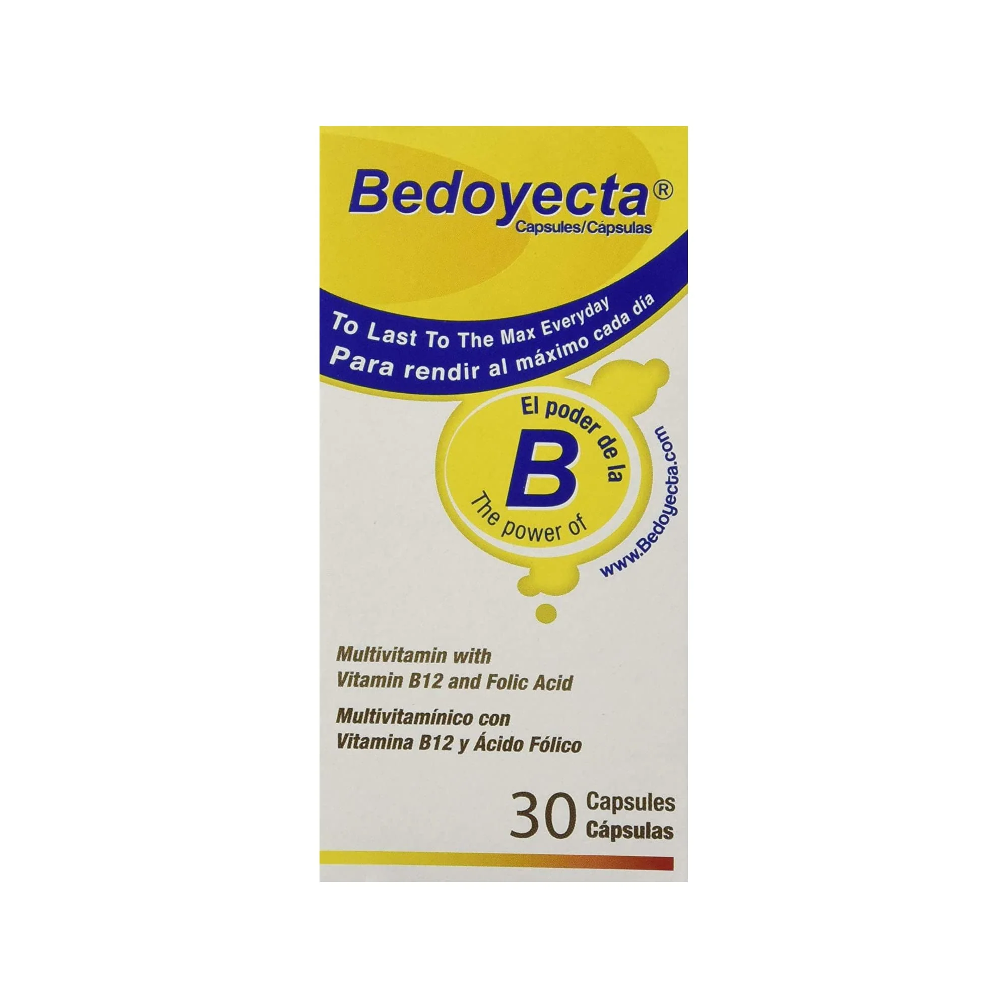 Bedoyecta Multivitamin Capsules 30 Each - Kansas Nuitrition - HNZSDS